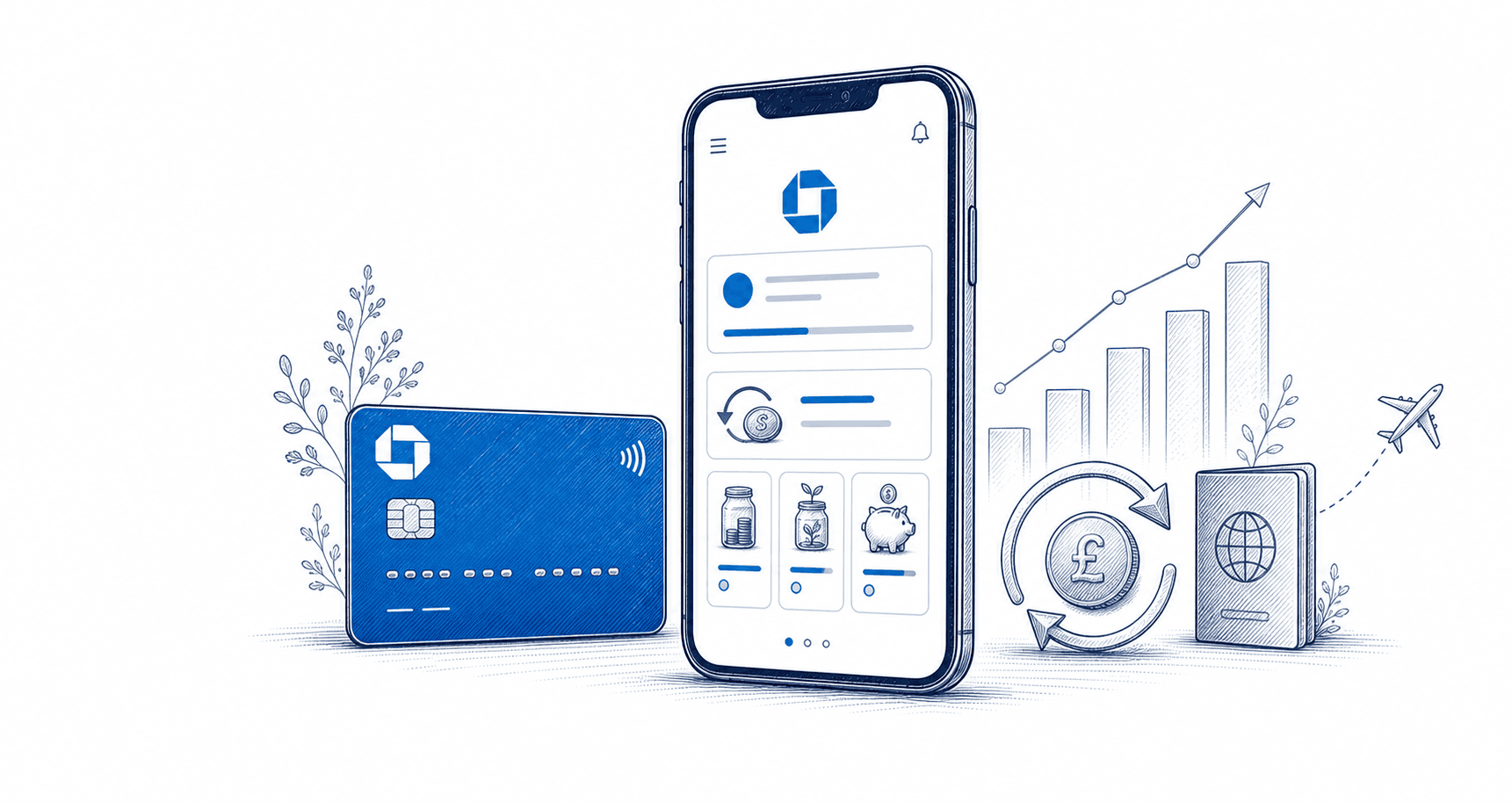 Chase UK student banking review illustration