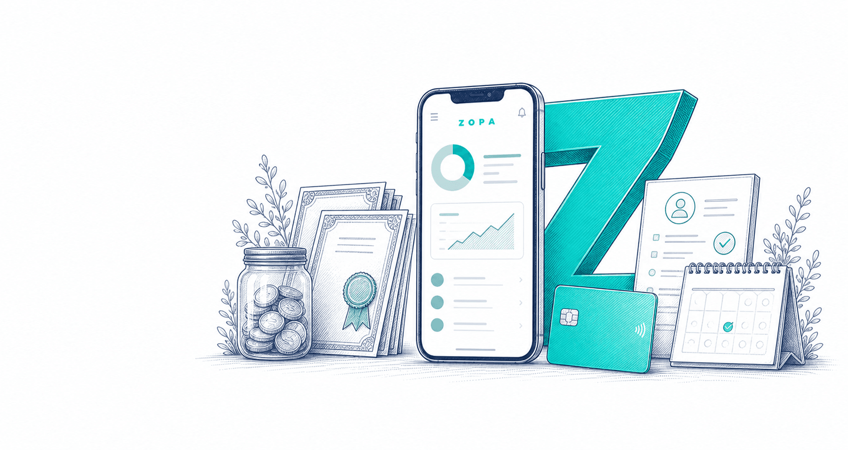 Zopa student banking review illustration